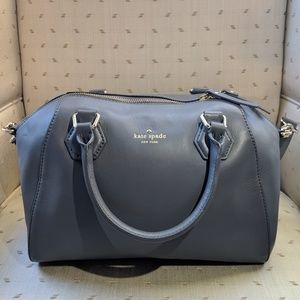 Gray Kate Spade Handbag with Detachable Strap
